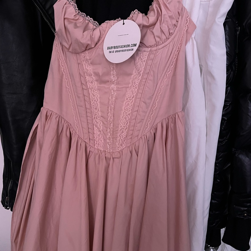 Elegant Pink Mini Dress